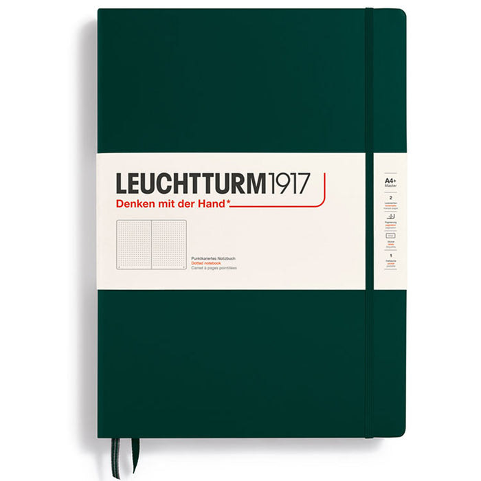 LEUCHTTURM1917 Classic Hard Cover - Master A4 - Dotted - Forest Green