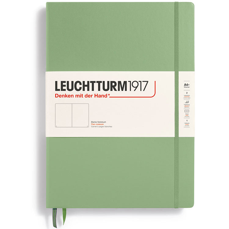 LEUCHTTURM1917 Classic Hard Cover - Master A4 - Plain - Sage