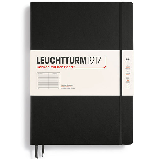 LEUCHTTURM1917 Classic Hard Cover - Master A4 - Ruled - Black