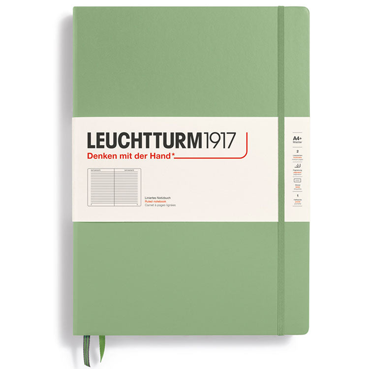 LEUCHTTURM1917 Classic Hard Cover - Master A4 - Ruled - Sage