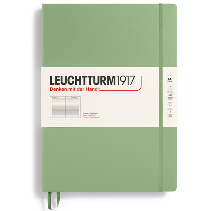 LEUCHTTURM1917 Classic Hard Cover - Master A4 - Ruled - Sage