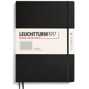 LEUCHTTURM1917 Classic Hard Cover - Master SLIM A4 - Squared - Black