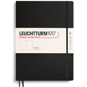 LEUCHTTURM1917 Classic Hard Cover - Master SLIM A4 - Plain - Black 