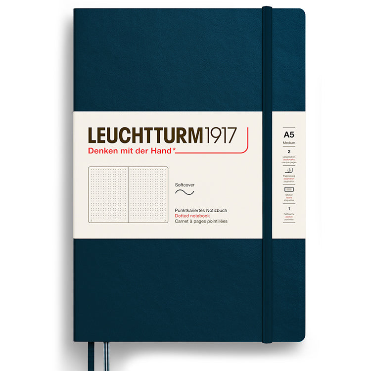 LEUCHTTURM1917 Soft Cover - Medium (A5) - Dotted - Deep Sea