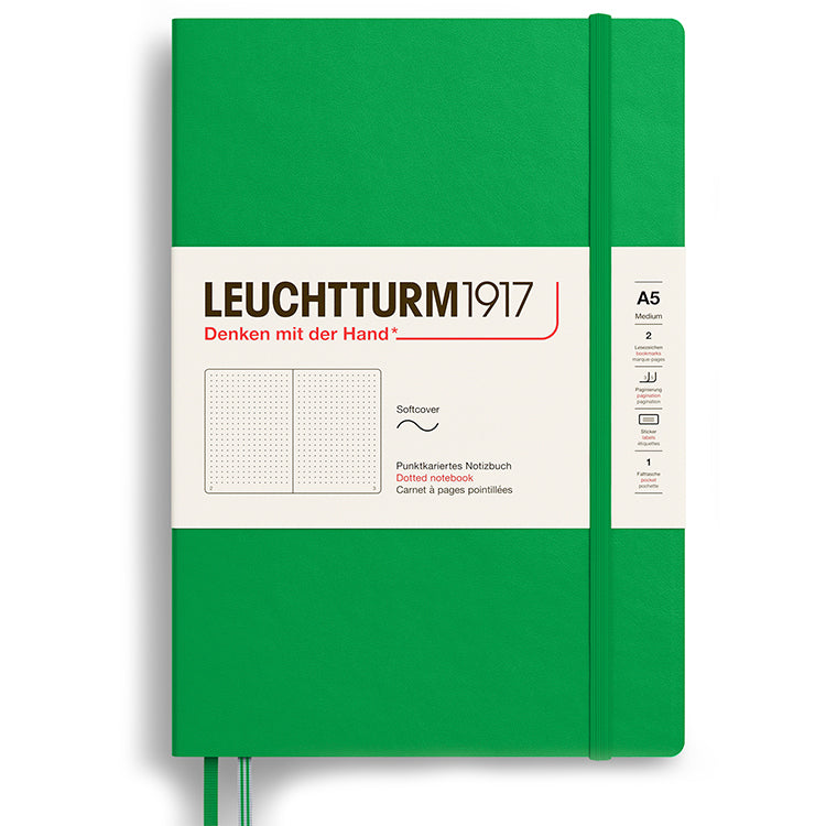 LEUCHTTURM1917 Soft Cover - Medium (A5) - Dotted - Spring Leaf