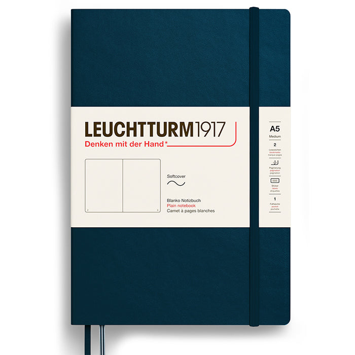 LEUCHTTURM1917 Soft Cover - Medium (A5) - Plain - Deep Sea
