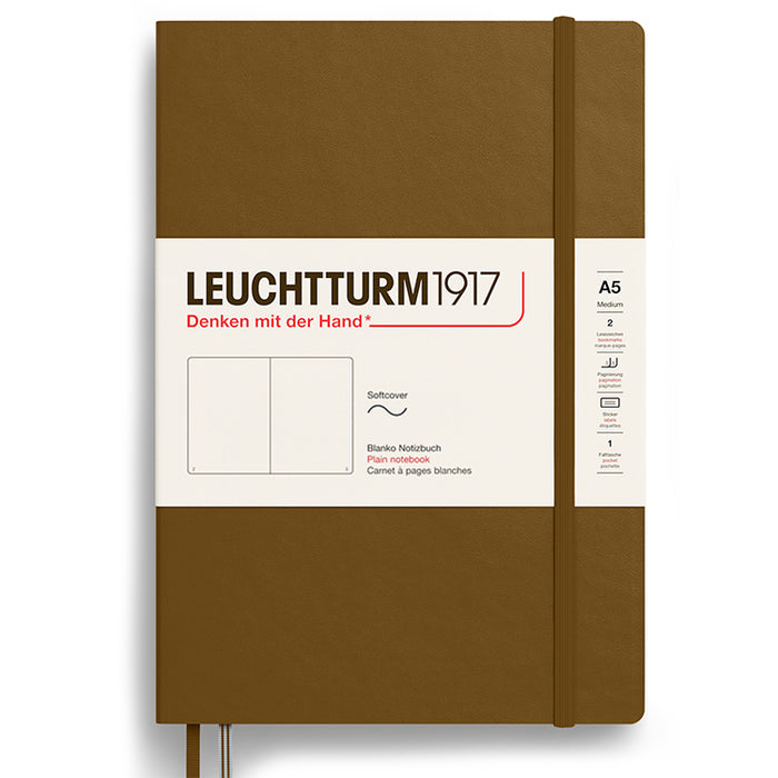 LEUCHTTURM1917 Soft Cover - Medium (A5) - Plain - Spice Brown