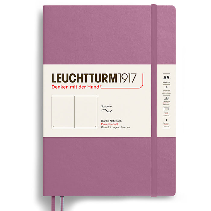 LEUCHTTURM1917 Soft Cover - Medium (A5) - Plain - Dusty Rose
