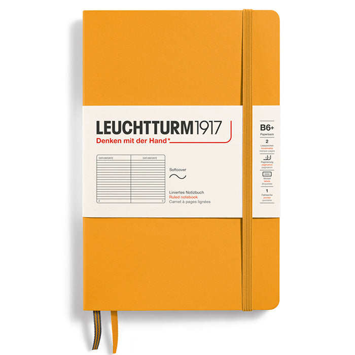 LEUCHTTURM1917 Paperback Notebook Soft Cover - B6 - Ruled - Rising Sun