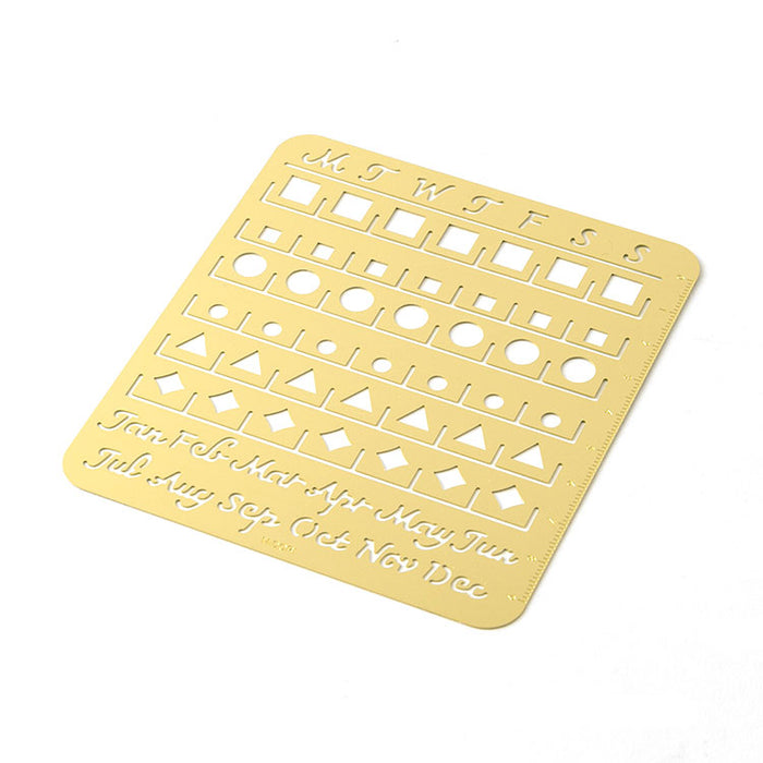MIDORI - Calendar Template - Month Block - [L] - Large - Brass