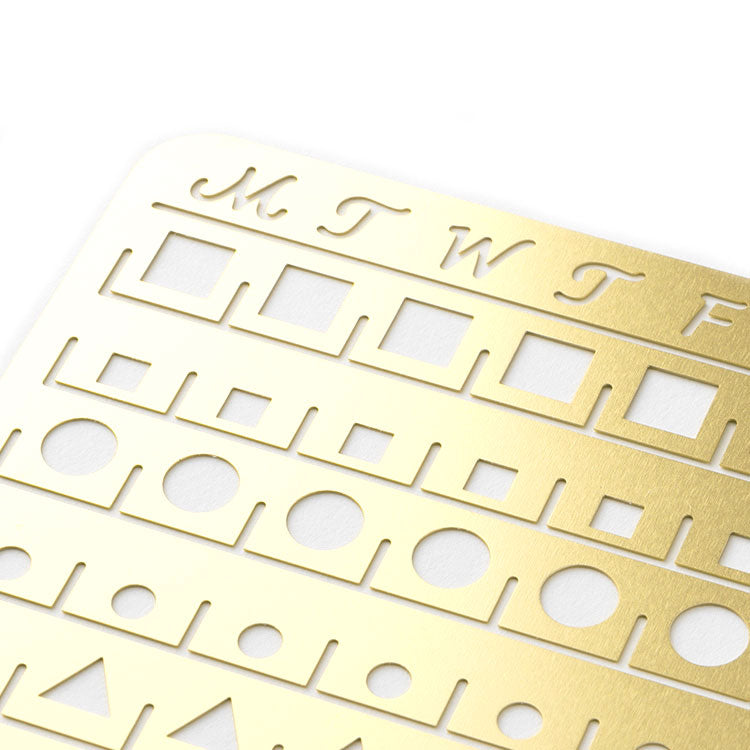 MIDORI - Calendar Template - Month Block - [L] - Large - Brass