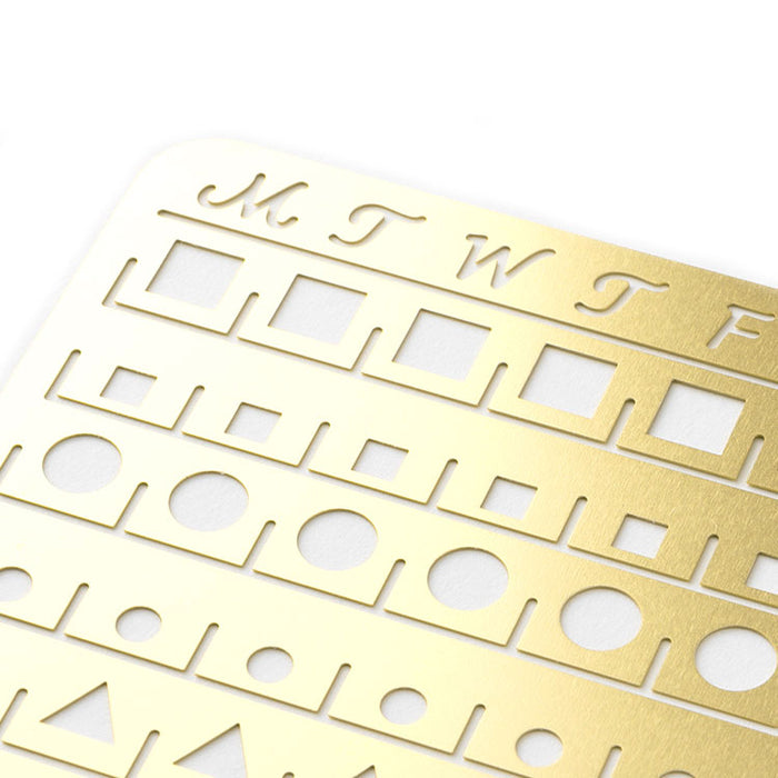 MIDORI - Calendar Template - Month Block - [L] - Large - Brass