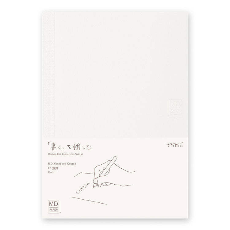 MIDORI - MD Notebook Cotton - 176 Pages - Plain Pages - A5 (21 × 14.8cm)