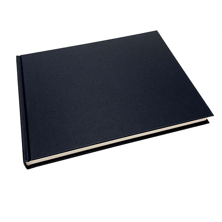 SEAWHITE OF BRIGHTON All-Media Hardcover (Black) Sketchbook - 140gsm (Sized) - 140 Pages - Landscape - XL (19 x 25cm)