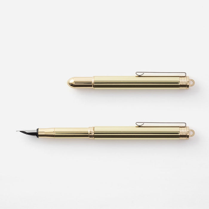 Traveler's Company - Brass Fountain Pen - Fine Nib