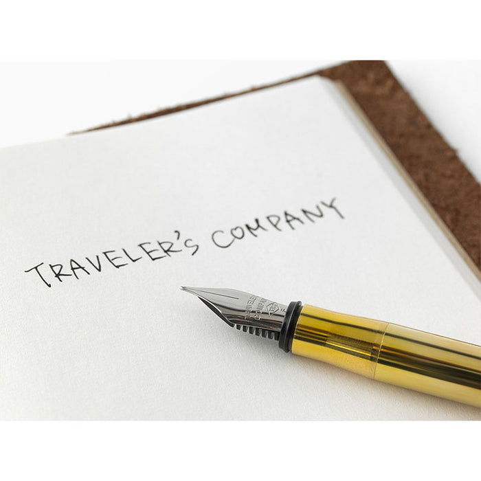 Traveler's Company - Brass Fountain Pen - Fine Nib