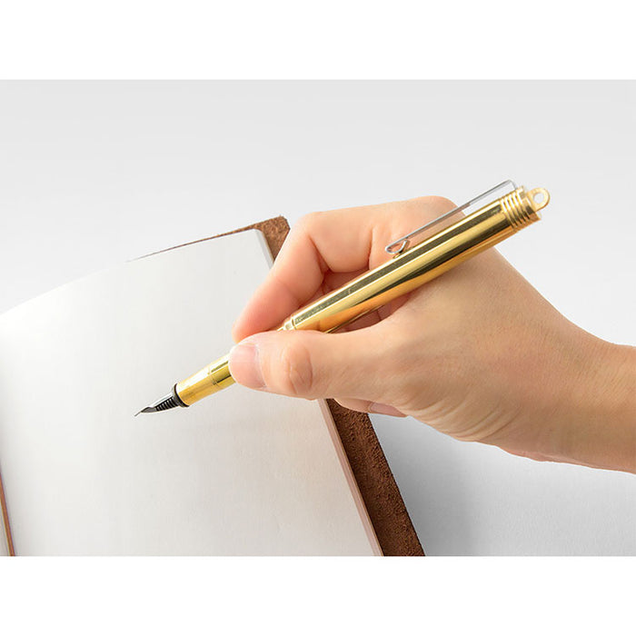 Traveler's Company - Brass Fountain Pen - Fine Nib