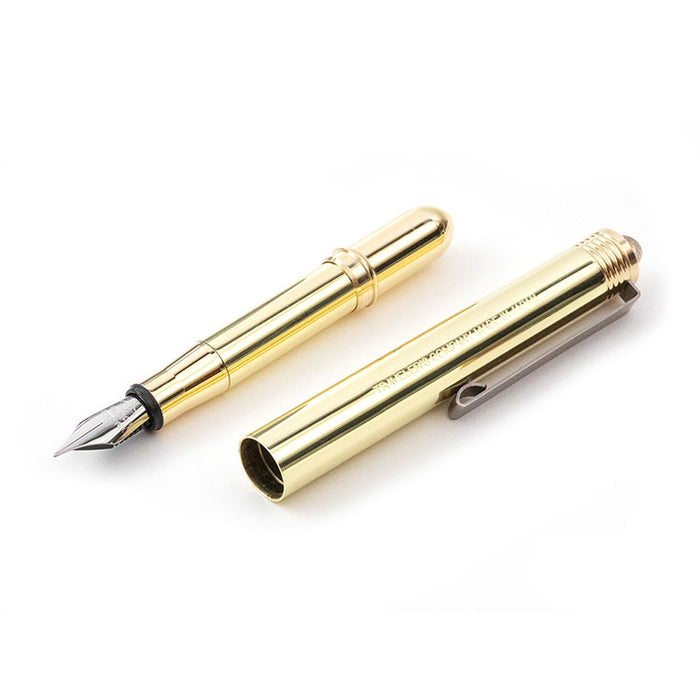 Traveler's Company - Brass Fountain Pen - Fine Nib