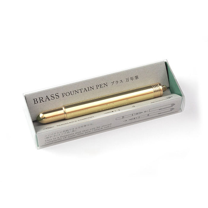 Traveler's Company - Brass Fountain Pen - Fine Nib