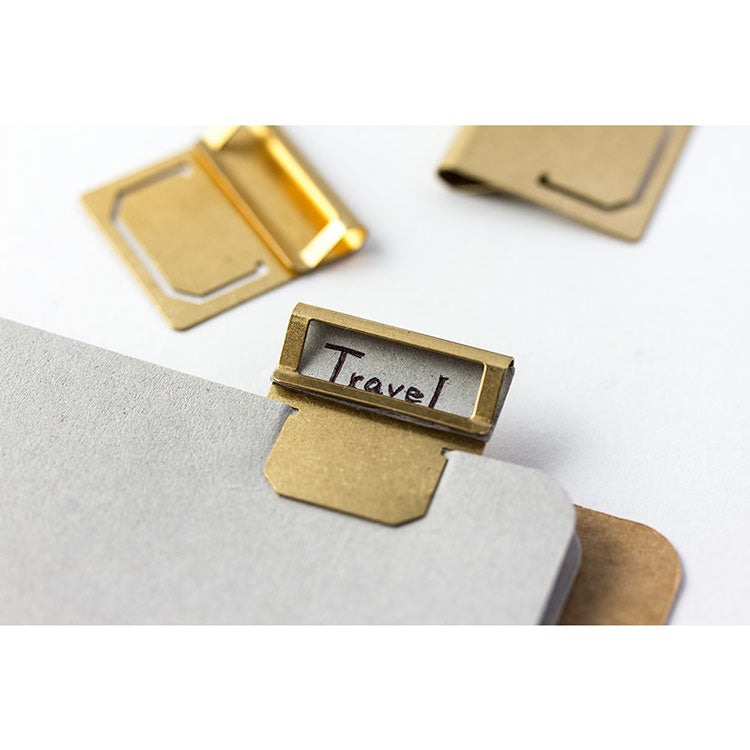 Traveler's Company - Brass Index Clips - Set of 6