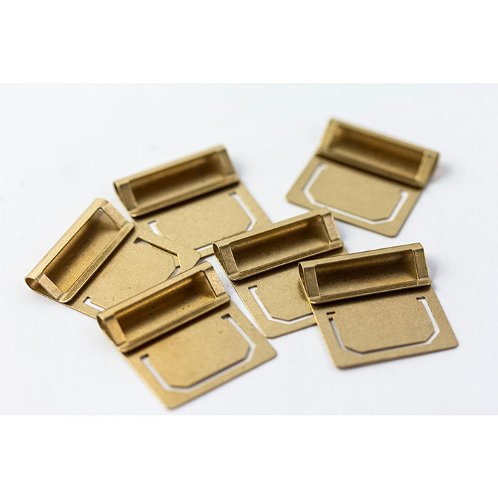 Traveler's Company - Brass Index Clips - Set of 6