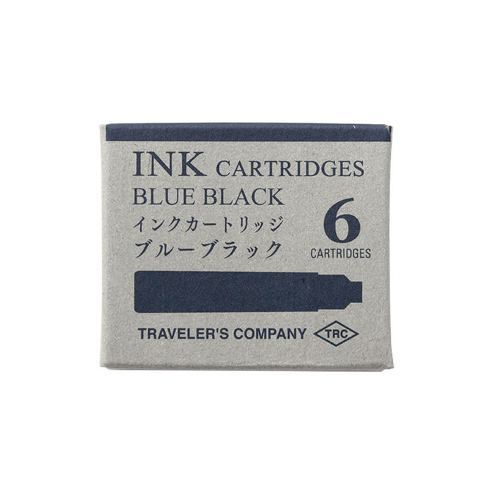 Traveler's Company - Fountain Pen Ink Cartridges - Pack of 6 - Blue