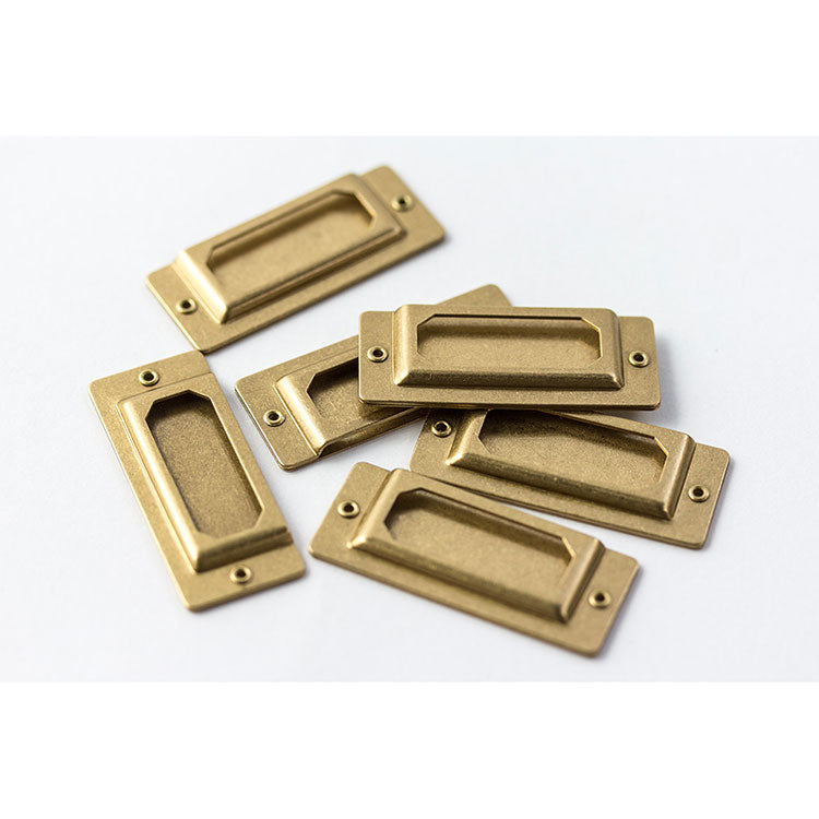 Traveler's Company - Brass Label Plate - Set of 6
