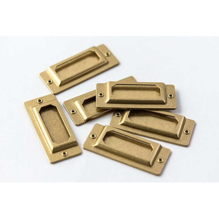 Traveler's Company - Brass Label Plate - Set of 6