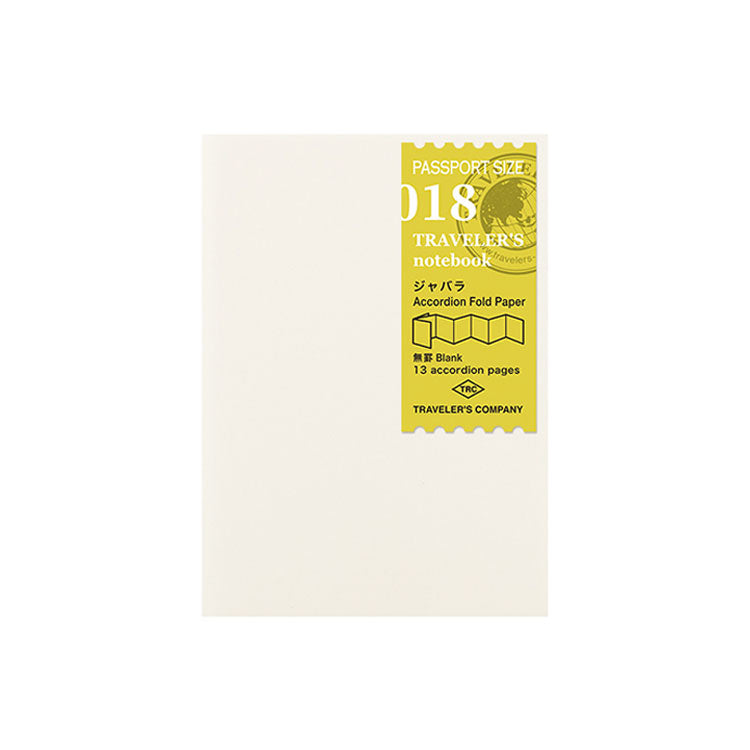 Traveler's Company - Inserts - Passport Size - 018 Accordion Fold Paper
