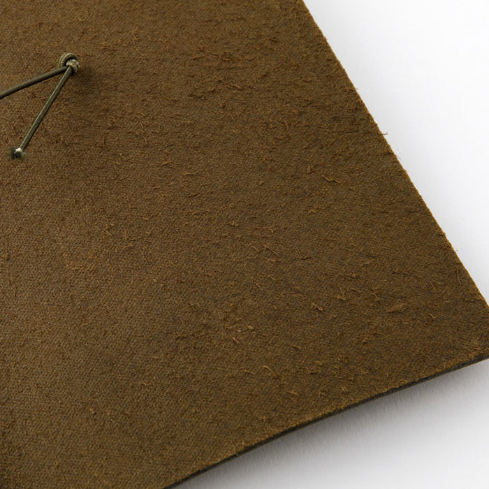 Traveler's Company Leather Notebook - Regular Size Starter Kit - Olive