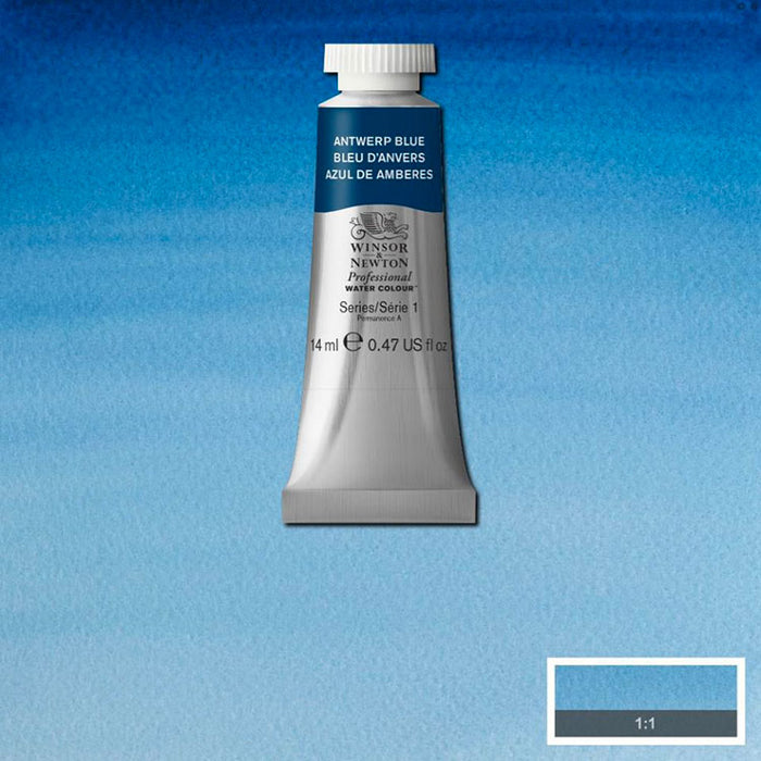 WINSOR & NEWTON Professional Watercolour - 14mL - 010 Antwerp Blue (PB27)