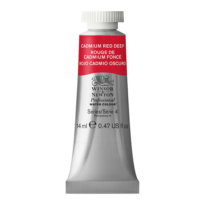 WINSOR & NEWTON Professional Watercolour - 14mL - 097 Cadmium Red Deep (PR108)