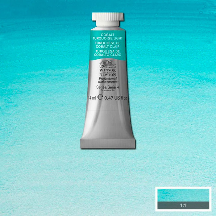 WINSOR & NEWTON Professional Watercolour - 14mL - 191 Cobalt Turquoise Light (PG50)