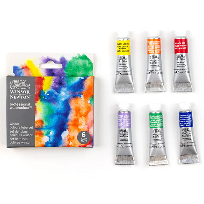 WINSOR & NEWTON Colours Watercolour Set - 5mL x 6 Colours