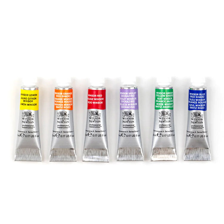 WINSOR & NEWTON Colours Watercolour Set - 5mL x 6 Colours
