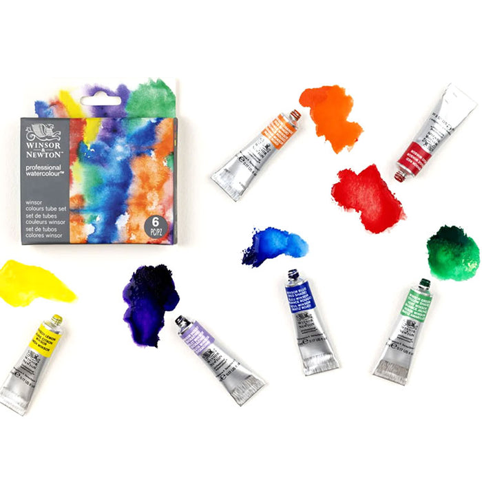 WINSOR & NEWTON Colours Watercolour Set - 5mL x 6 Colours