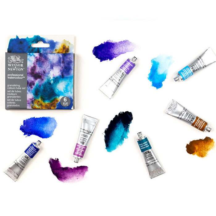 WINSOR & NEWTON Granulating Watercolour Set - 5mL x 6 Colours