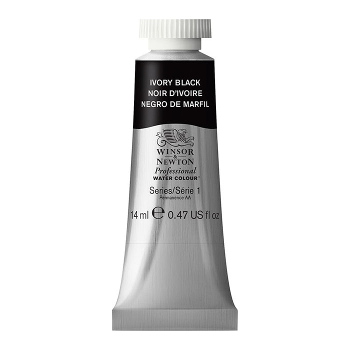 WINSOR & NEWTON Professional Watercolour - 14mL - 331 Ivory Black (PBk9)
