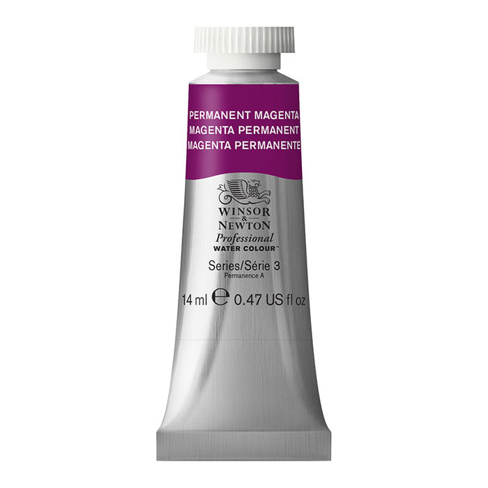 WINSOR & NEWTON Professional Watercolour - 14mL - 489 Permanent Magenta (PV19)