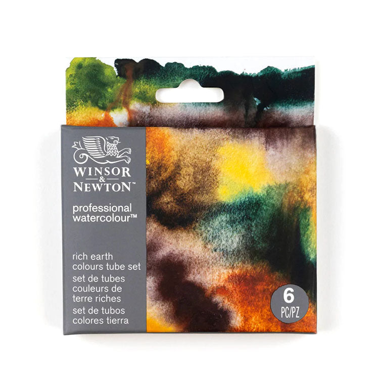 WINSOR & NEWTON Rich Earth Watercolour Set - 5mL x 6 Colours