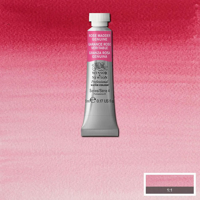 WINSOR & NEWTON Professional Watercolour - 5mL - Rose Madder Genuine