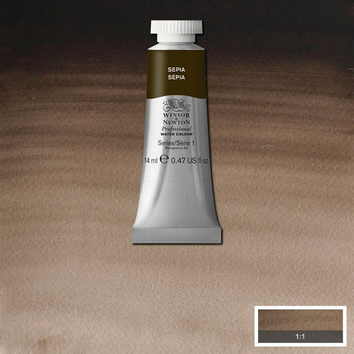 WINSOR & NEWTON Professional Watercolour - 14mL - 609 Sepia (PBk6,PR101)
