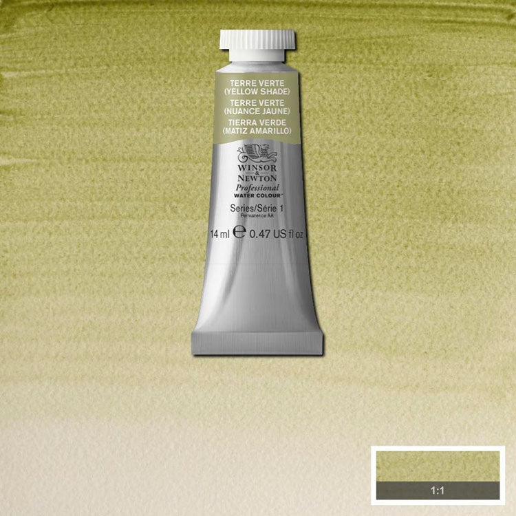 WINSOR & NEWTON Professional Watercolour - 14mL - 637 Terre Verte (Yellow Shade)