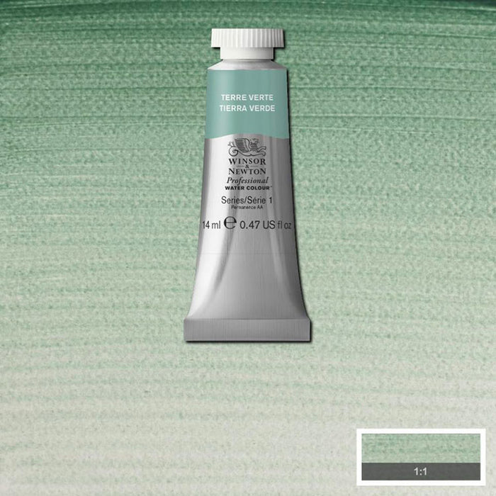 WINSOR & NEWTON Professional Watercolour - 14mL - 637 Terre Verte (green shade)