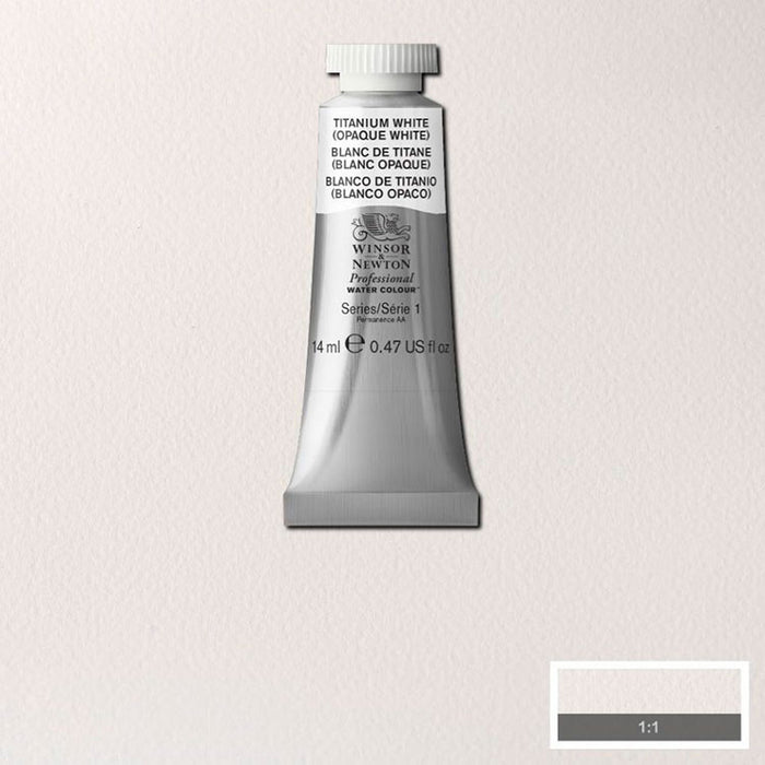 WINSOR & NEWTON Professional Watercolour - 14mL - 644 Titanium White (PW6)