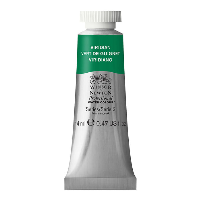 WINSOR & NEWTON Professional Watercolour - 14mL - 692 Viridian Hue (PG7,PY42,PY43)
