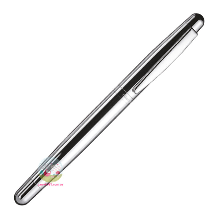 OTTO HUTT Design 02 - Sterling Silver Rollerball Pen with Cap - Smooth Surface