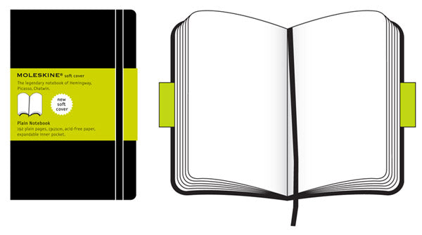 MOLESKINE Soft Cover - Plain - Large (A5) - Black