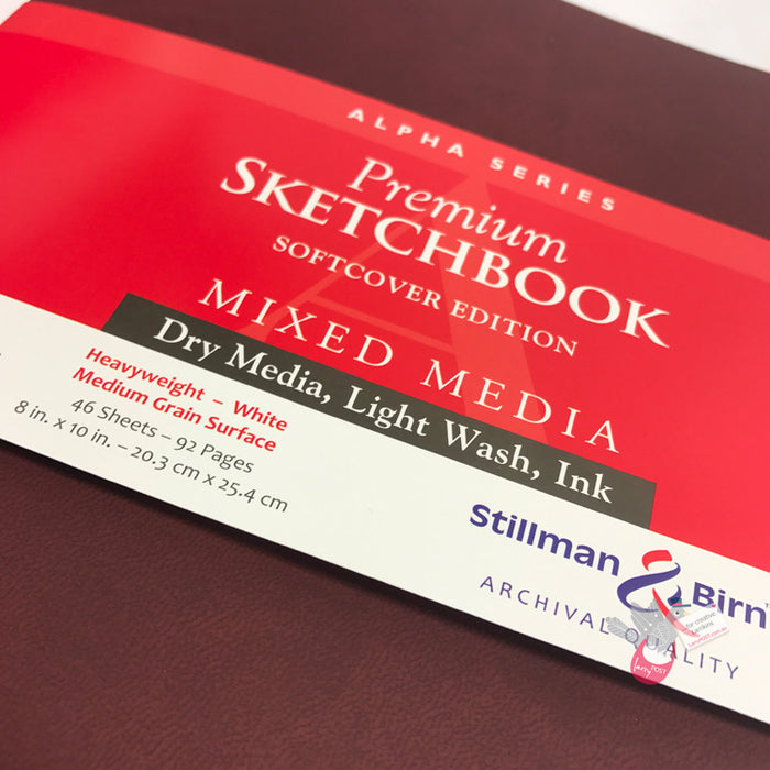 STILLMAN & BIRN Alpha Sketchbook - Softcover - Portrait XL (8 x 10" / 20.3 x 25.4cm) - 150gsm