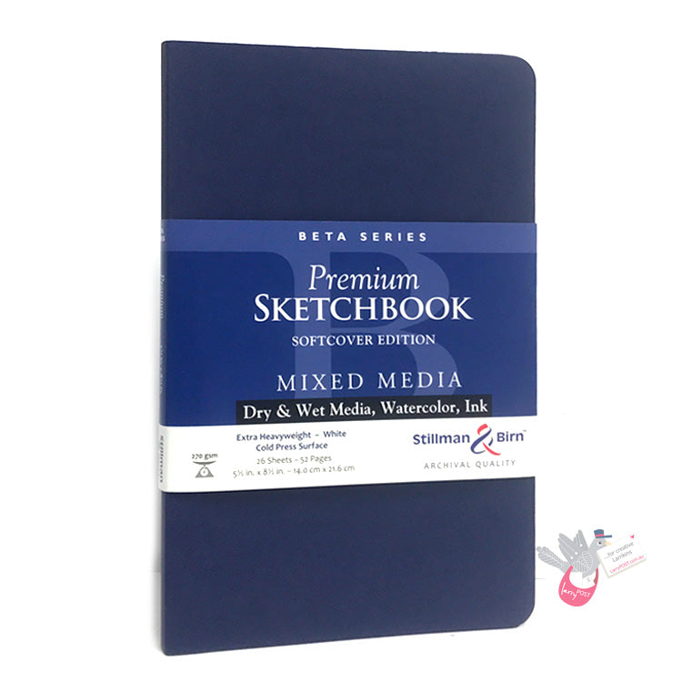 STILLMAN & BIRN Beta Sketchbook - Softcover - A6 Landscape (5.5 x 3.5" /8.9 x 14 cm) - 270gsm